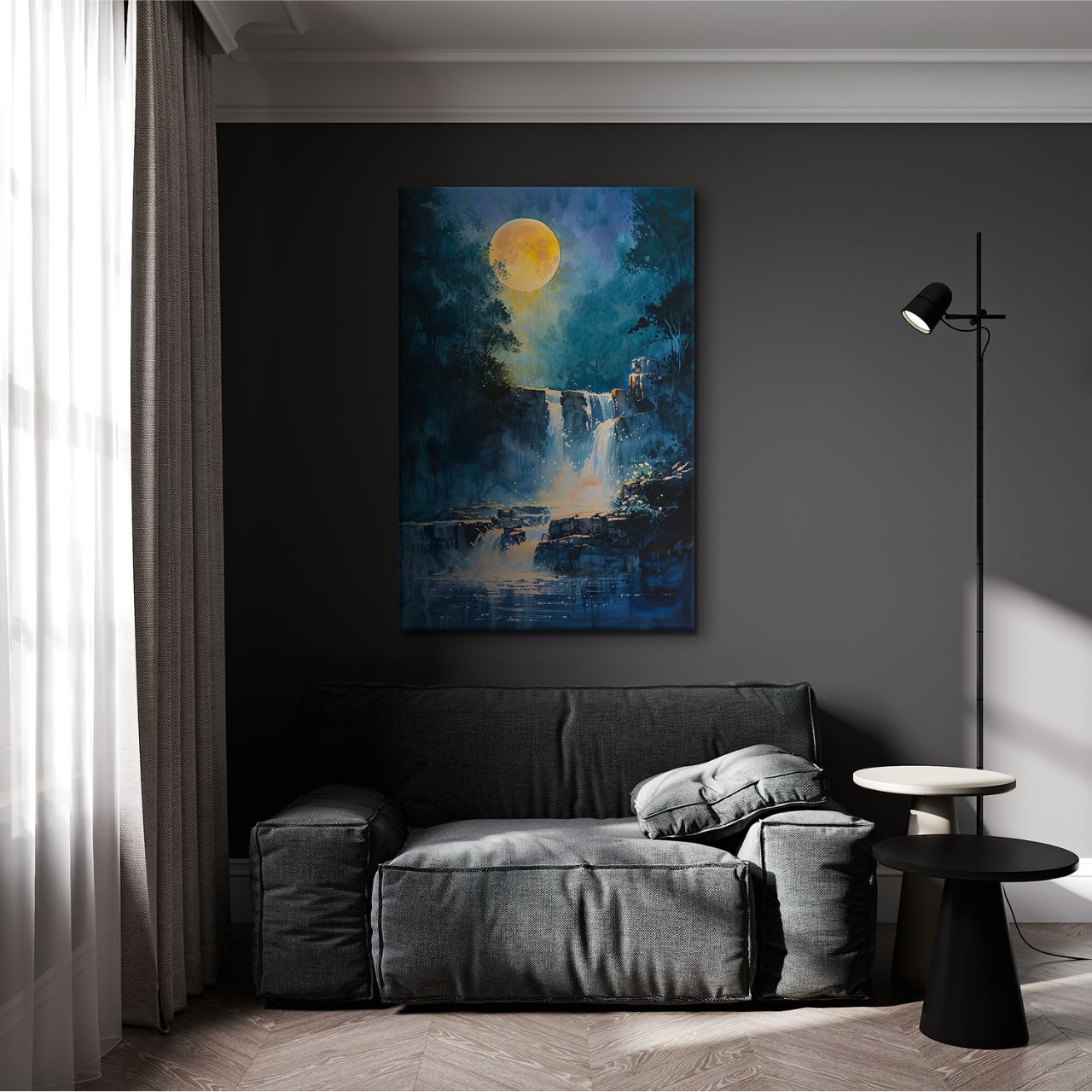 Lush Green Waterfall