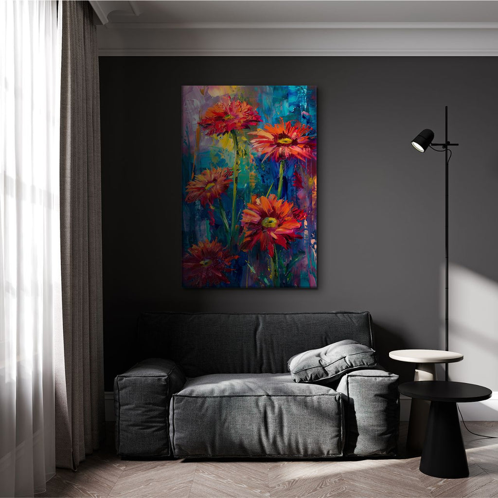 Fiery Gerbera Impression