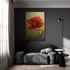 Textured Red Poppy - 2