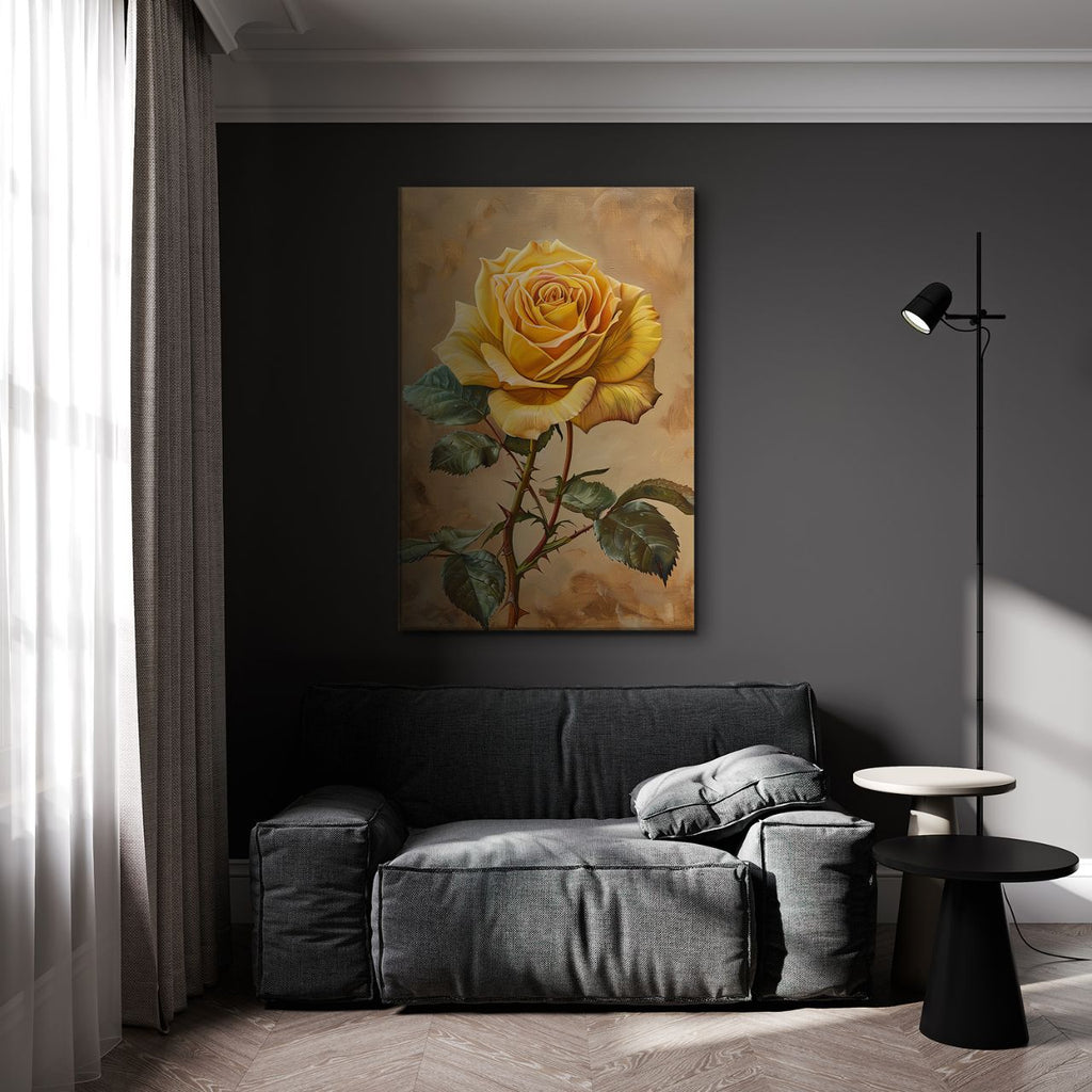 Golden Yellow Rose Elegance
