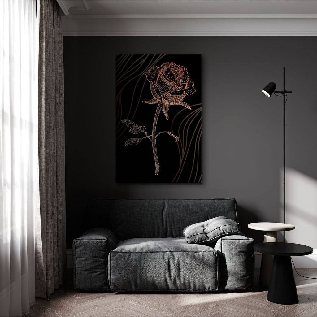 Copper Rose Etching - 3