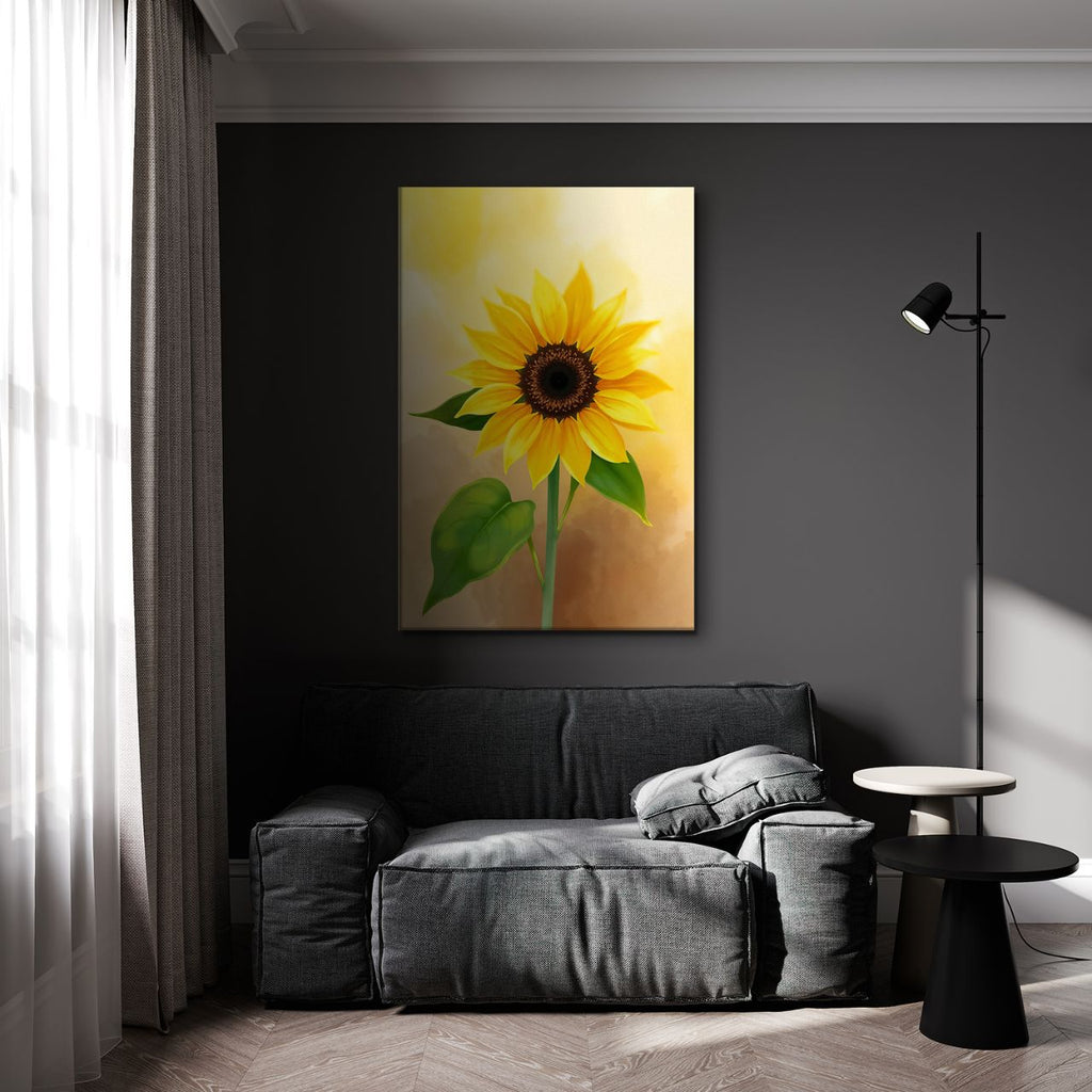 Radiant Solitary Sunflower