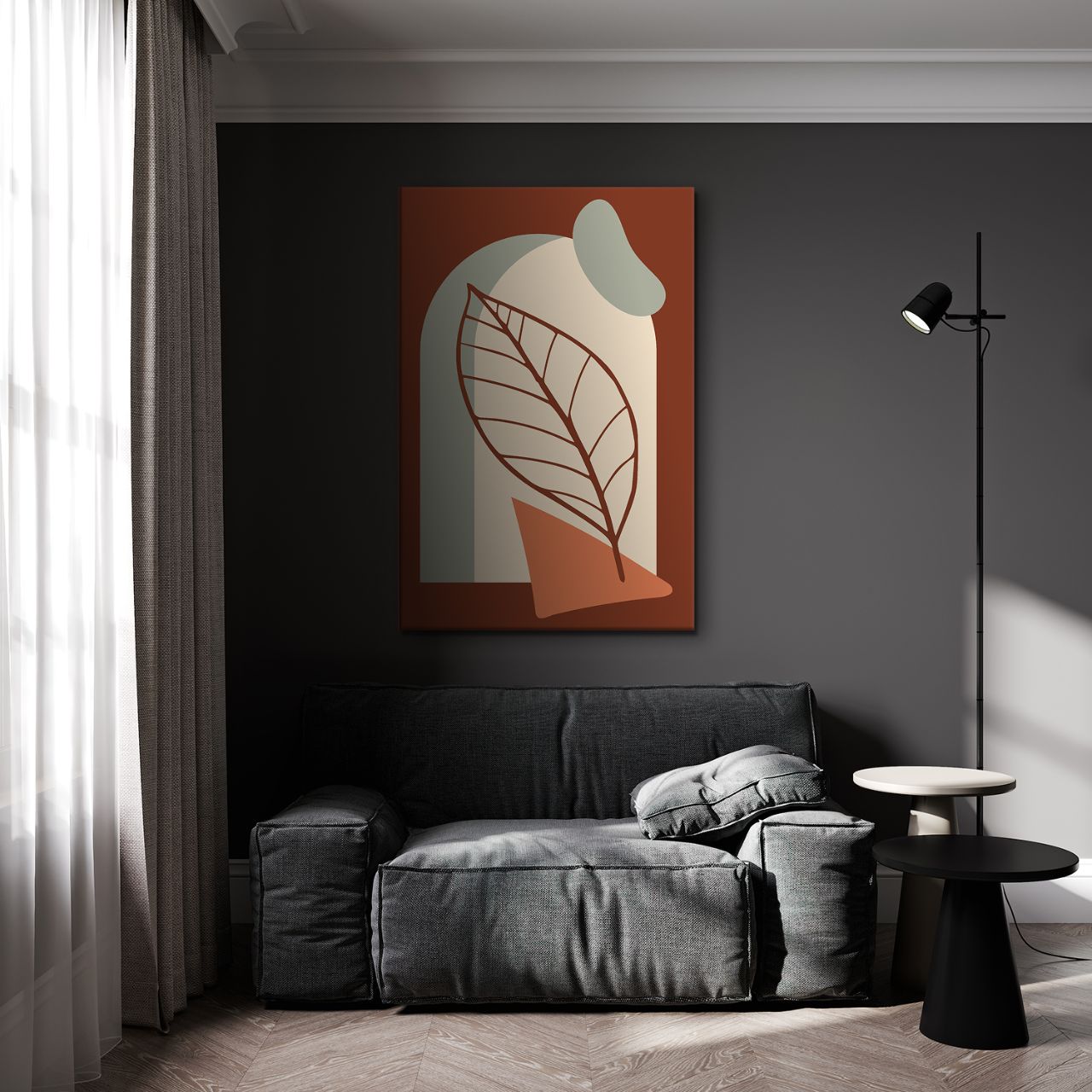 Abstract Boho Arch & Leaf - 1