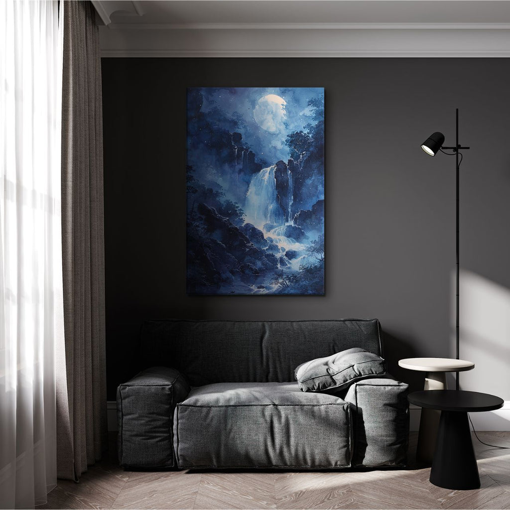 Midnight Moon over Water