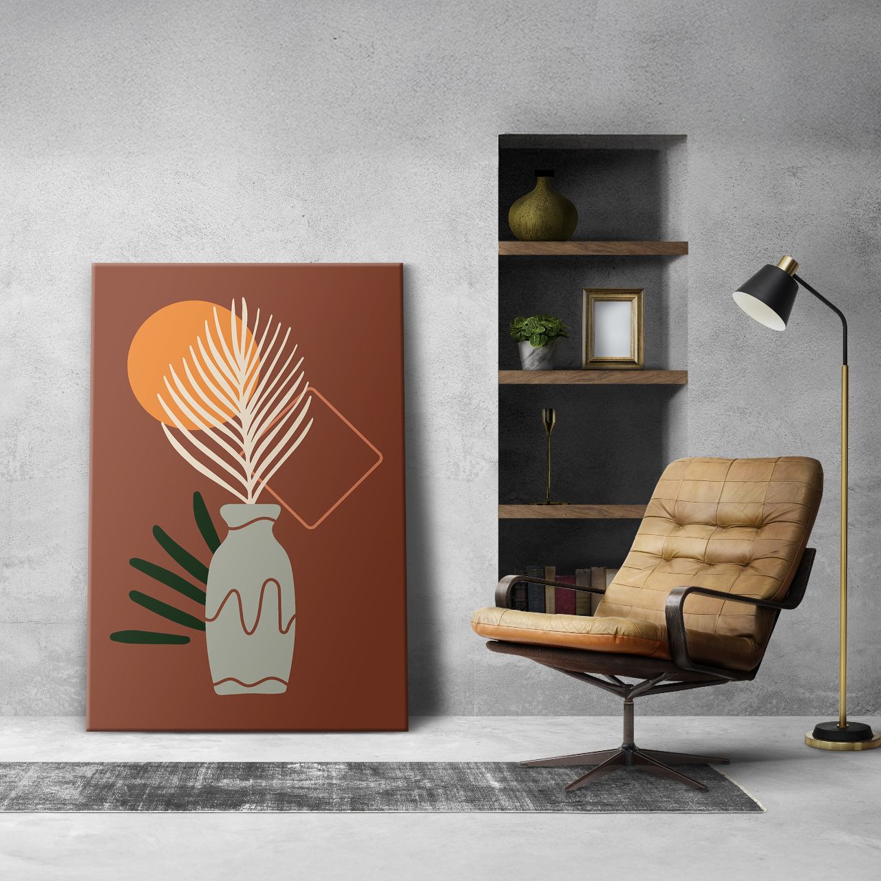 Abstract Boho Arch & Leaf - 2