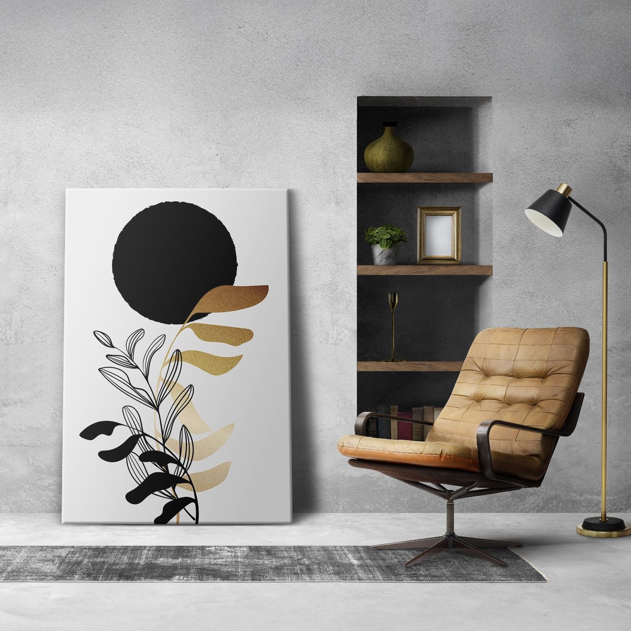 Minimalist Gray Shapes - 1