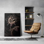 Copper Rose Etching - 1