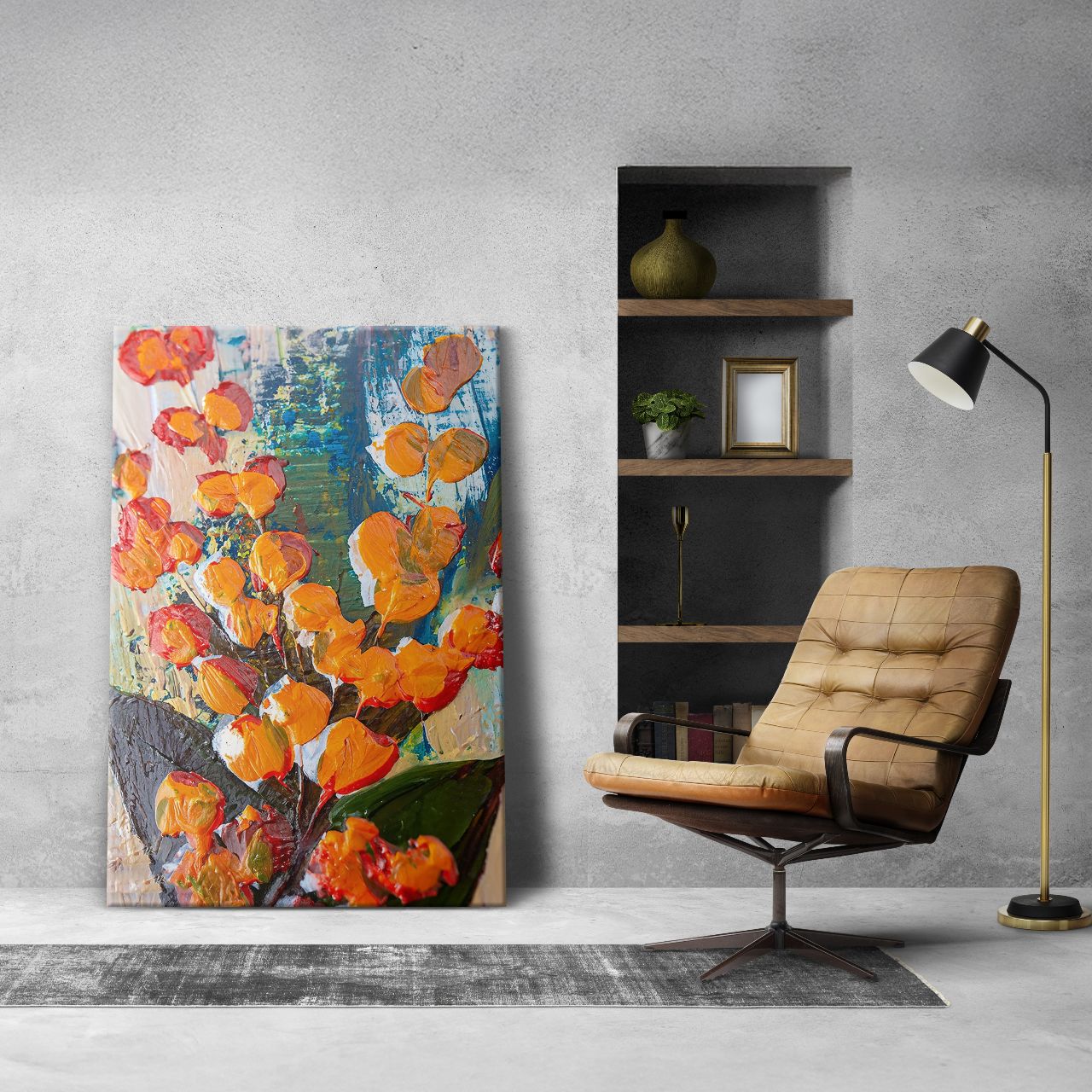 Vibrant Abstract Bloom - 1