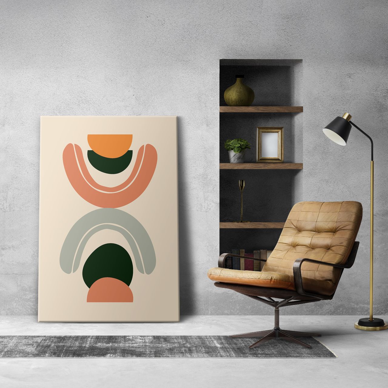 Abstract Boho Arch & Leaf - 3