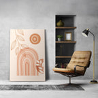 Terracotta Sunburst Abstract - 3