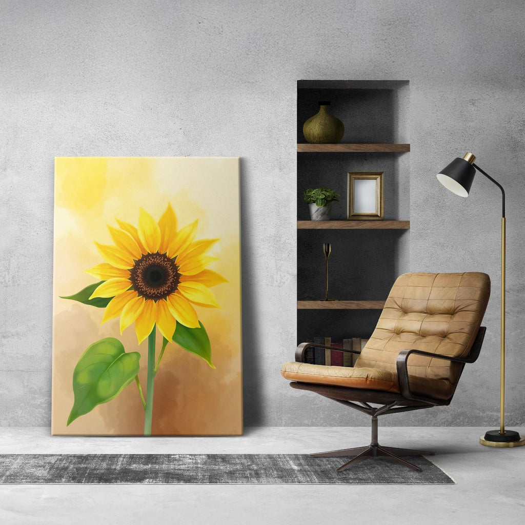 Radiant Solitary Sunflower