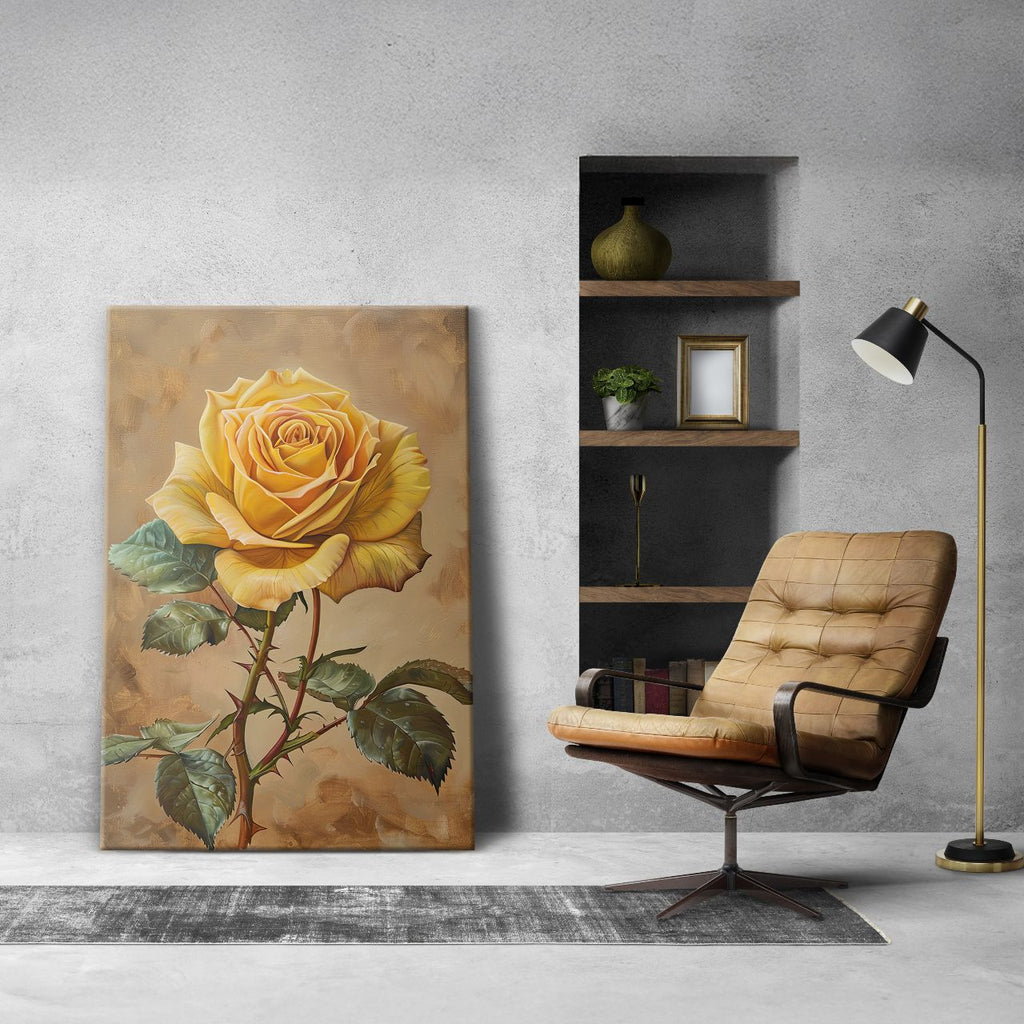 Golden Yellow Rose Elegance