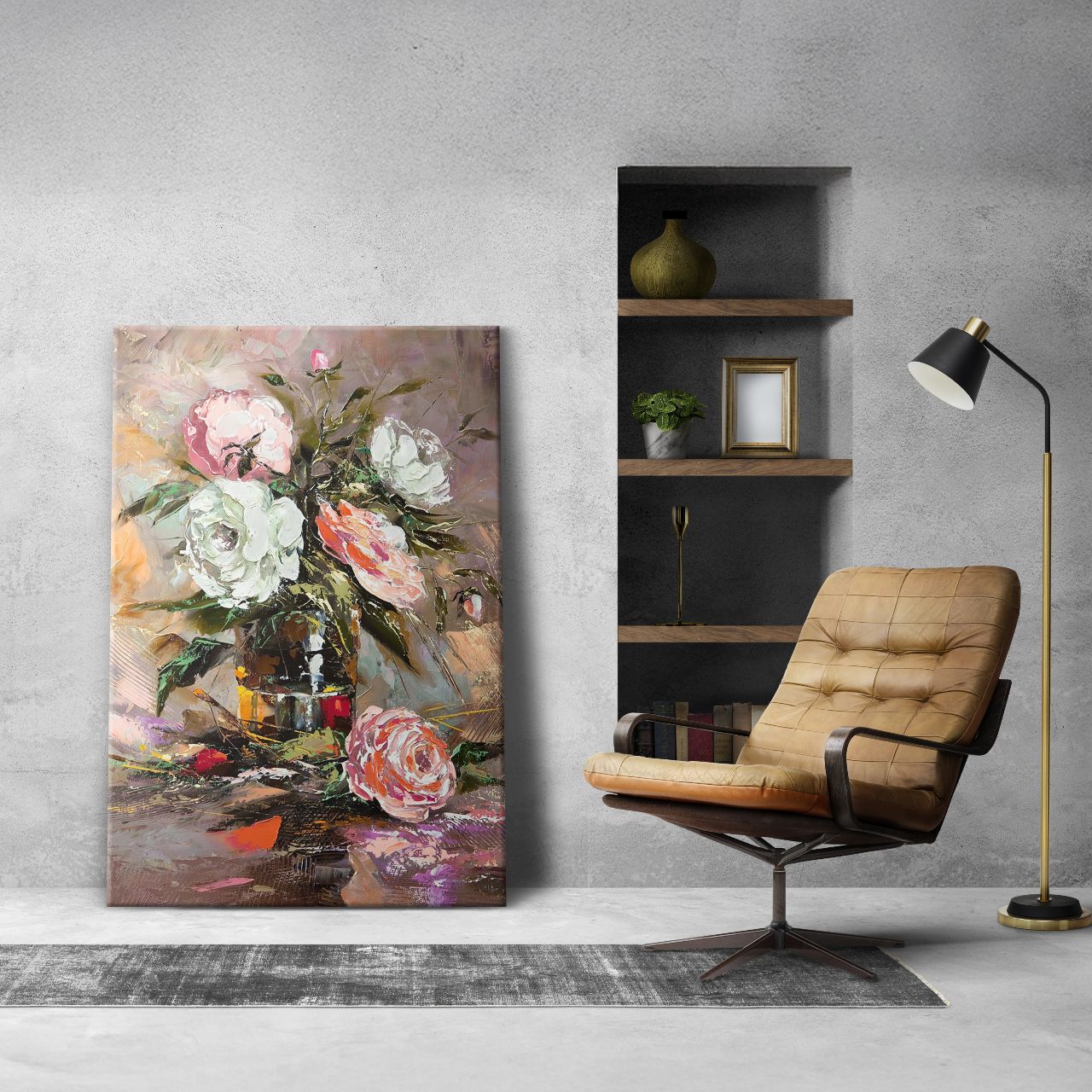 Textured Peony & Rose Bouquet