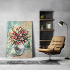 Impressionistic Floral Vase